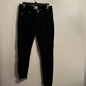 Black jeggings, cropped at ankle, black, size 28